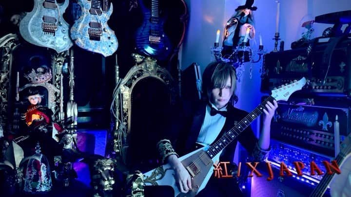 MiA のインスタグラム：「紅/XJAPAN弾いてみた⚜️」