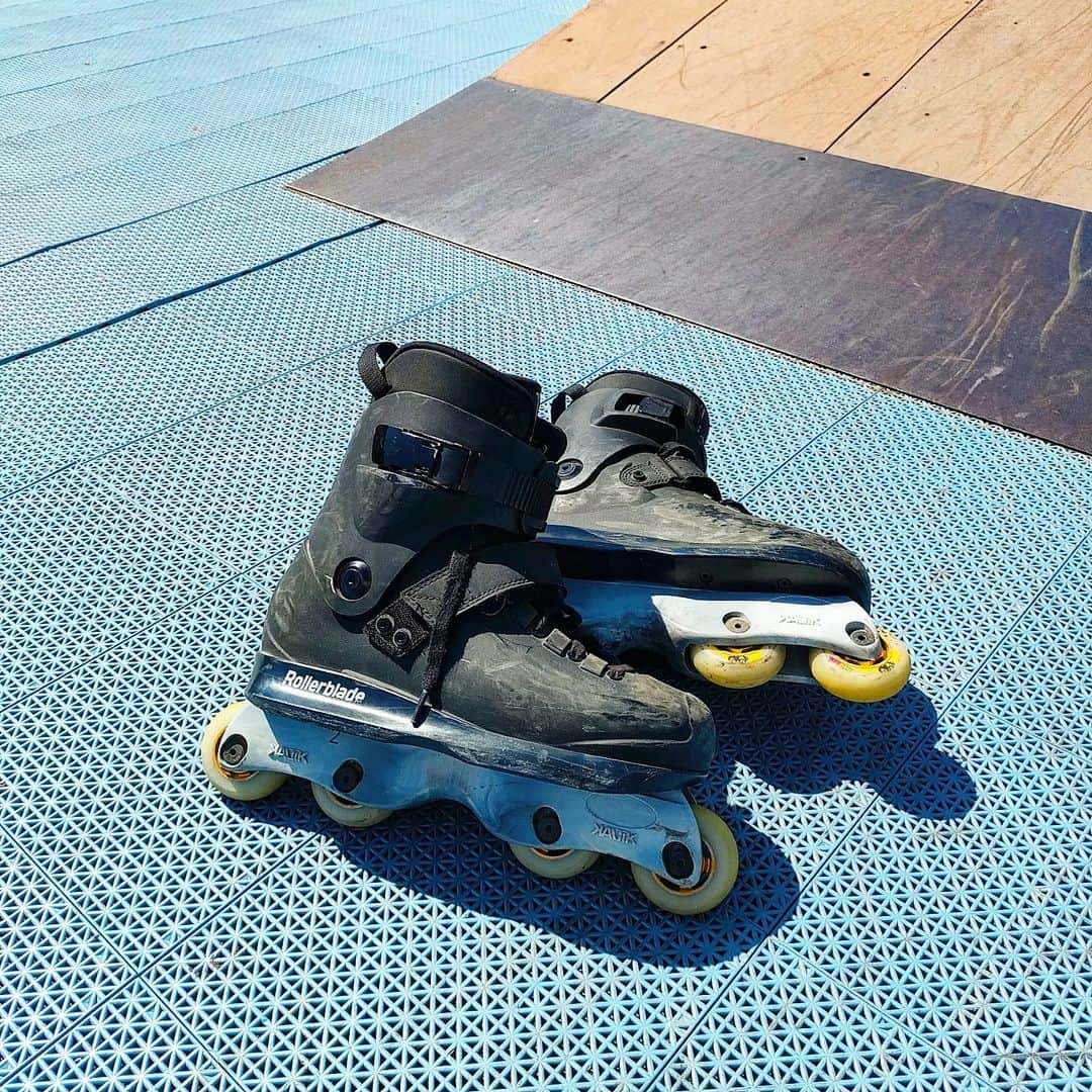 安床エイトのインスタグラム：「Best setup ever.   #inlineskate #rollerblading #eitoyasutoko #skate」