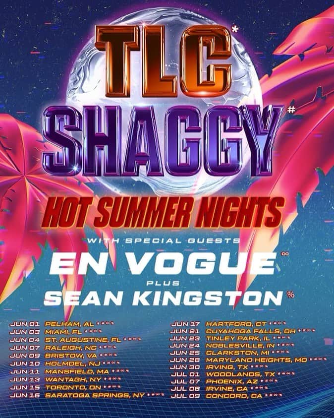 ショーン・キングストンのインスタグラム：「Just Announced‼️I will be on the “HOT SUMMER NIGHTS” Tour all summer 🔥Get ya tickets now and catch me in ya city 👑」