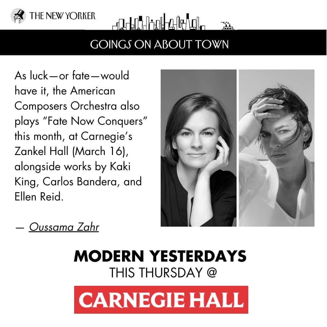 カーキ・キングのインスタグラム：「Luck or fate … See you on Thursday, NYC!  . . . #kakiking #modernyesterdays #americancomposersorchestra」