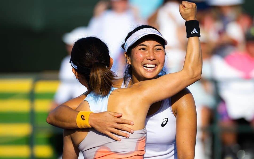 加藤未唯さんのインスタグラム写真 - (加藤未唯Instagram)「Tennis Paradise🌴 See you in the Quarters on Thursday @bnpparibasopen 😘❤️  2枚目なんかかっこよくない？😎 #tennisparadise #Indianwells #bnpparibasopen #california #adidas #adidaswomen #wilson #tennis」3月15日 13時45分 - miyukato1121