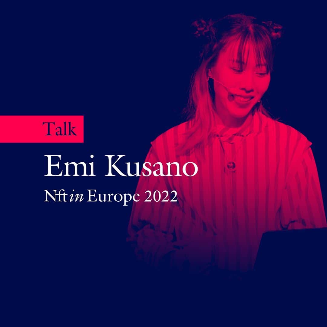 草野絵美さんのインスタグラム写真 - (草野絵美Instagram)「Watch the exclusive talk of #emikusano for free @emiksn by #nftin >>> (website link in the bio)   In her talk, Emi Kusano shares with us her story and her son's NFT beginnings.  #nft #nftart #nfts #nftartist #art #event #irl #talks #nftineurope」3月15日 4時47分 - emiksn