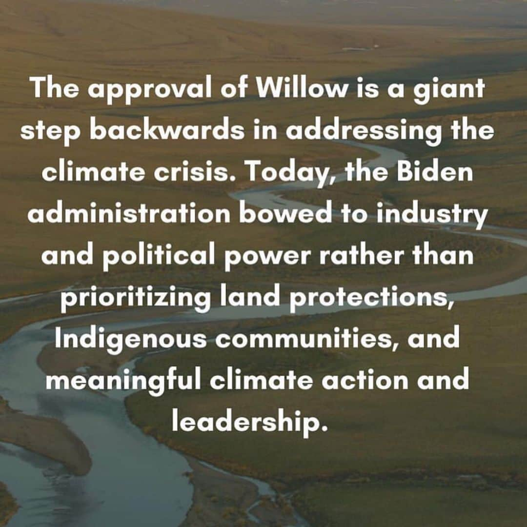 Leslie Camila-Roseさんのインスタグラム写真 - (Leslie Camila-RoseInstagram)「Please swipe and read all the posts.   💣 CLIMATE BOMB 💣  Developing and burning oil from the Willow project would produce up to 280 million metric tons of carbon dioxide over the next 30 years at a time when the United States urgently needs to move away from fossil fuels.   📢 That’s equal to the annual emissions of 66 coal power plants—a third of all coal plants in the United States.  📢 If approved, emissions from the Willow project would eclipse those avoided through achieving the Biden administration’s renewable energy goals on public lands and waters by 2030.  ⚠️ A new scientific study published in July found that the Arctic is warming four times faster than the rest of the world.  In particular, climate change is having truly profound impacts in Alaska, which is saying something considering that roads are melting in Europe, U.S. national parks are closing from floods and fire, and the water supply in Western states is shrinking at a dramatic rate.  At the same time, the Arctic is home to new drilling proposals in extreme and remote areas that have no business being turned into the next major oil hub.  📢 Scientists have made it clear that the United States must be looking to transition its economy to clean energy for the sake of our lives, livelihoods, and the planet; locking in decades of new drilling would be a massive step backward.  ⚠️One such project is the ConocoPhillips Willow oil drilling project in the Western Arctic. After initially being approved by the Trump administration in 2020, then struck down by the courts in 2021, the Willow project is one of the most significant climate decisions in the hands of the Biden administration. The project is in direct conflict with the administration’s climate obligations and the subsistence and wildlife values of the Western Arctic.  ⚠️ The window to act on climate is rapidly closing. Every new fossil fuel project makes it that much harder for humanity to do what is needed to avert truly catastrophic climate change.   #climatebomb #climatechangeisreal #stopwillowproject #stopfossilfuels #endfossilfuels #fossilfuels #stopwillow #stopwillowproject2023 #savetheartic」3月15日 5時24分 - leslie_coutterand