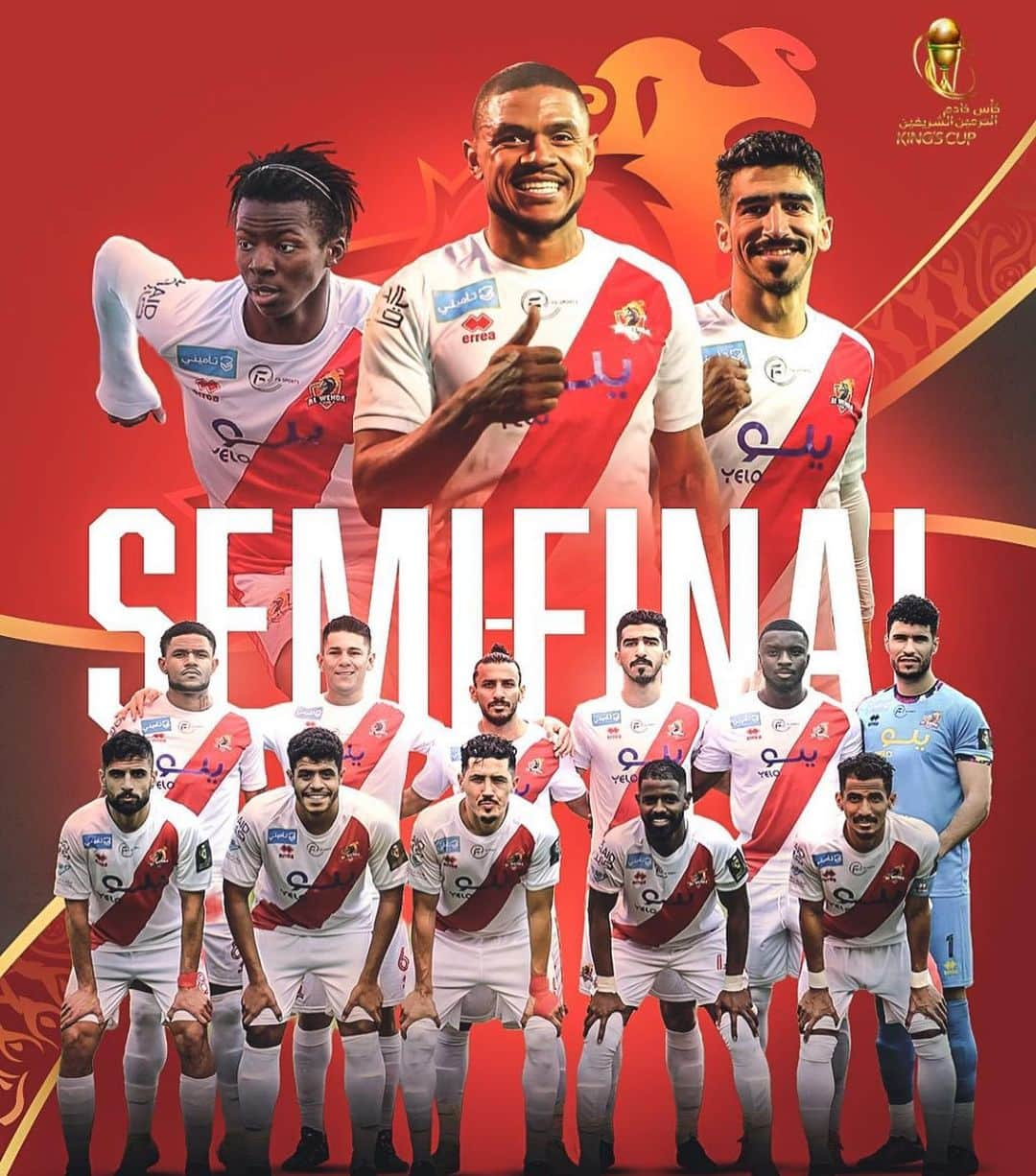 オスカル・デュアルテのインスタグラム：「We are in the next round of the King Cup! 🔥 Let’s go @alwehdaclub1  ___ ¡Estamos en la siguiente ronda de la King Cup! 🔥 Vamos #Alwehda  #KingCup」