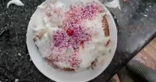 イライアス・ハーガーのインスタグラム：「Hey everybody. Thank you all so much for showing up to my baking stream last Sunday!!! It was a ton of fun. Here is the result, and that is a photo of all the confetti that got on the floor from the poppers. It was a long cleanup 🥲. I just wanted to remind everyone that I will be starting a weekly Wednesday stream starting tomorrow at 5:00 pm EDT, 2:00 pm PDT. I’ll be playing Zelda, Breath of the Wild. Lastly, I’ve attached the recipes for both the frosting and the cake for anyone who wants to try their hand at making the cake themselves.」