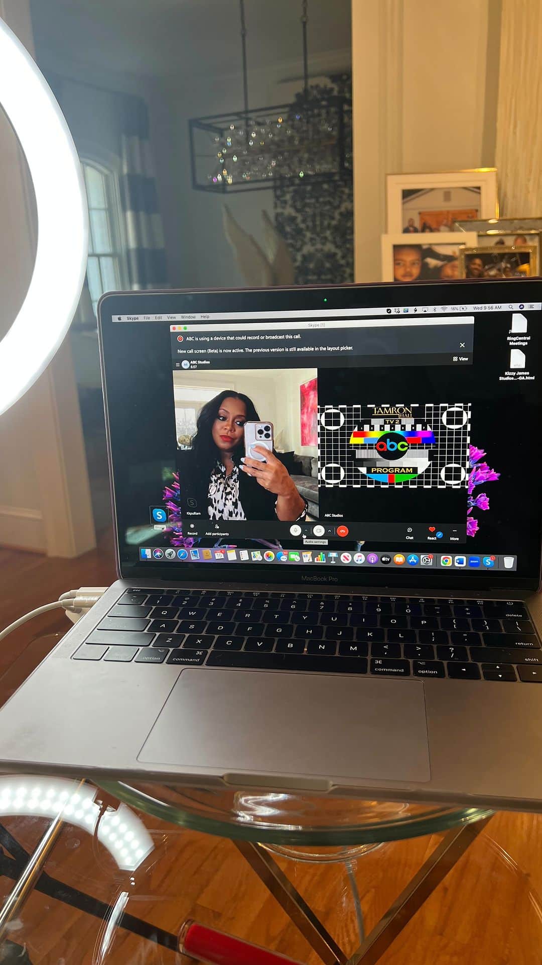 ケシア・ナイト・プリアムのインスタグラム：「Today is my final work day before I’m shutting it down before baby!! 💃🏾💃🏾💃🏾  I’m about to go live on @tamronhallshow !! Tune in to hear all about my new @lifetimetv movie #thehillsdaleadoptionscam airing THIS Saturday March 18th at 8pm/7c.  Hair- @shornelll  Makeup- @scoobiewest」