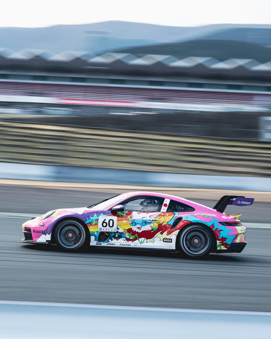 のインスタグラム：「PCCJ合同テストが終わりました🔥  開幕前にしか出来ない 様々なことにトライして とても面白いデータがたくさん取れました📚  岡山を走るのが楽しみ‼️  明日からはS耐開幕戦です🐆 こちらも新しい3号車と共に💪  #PCCJ #S耐」