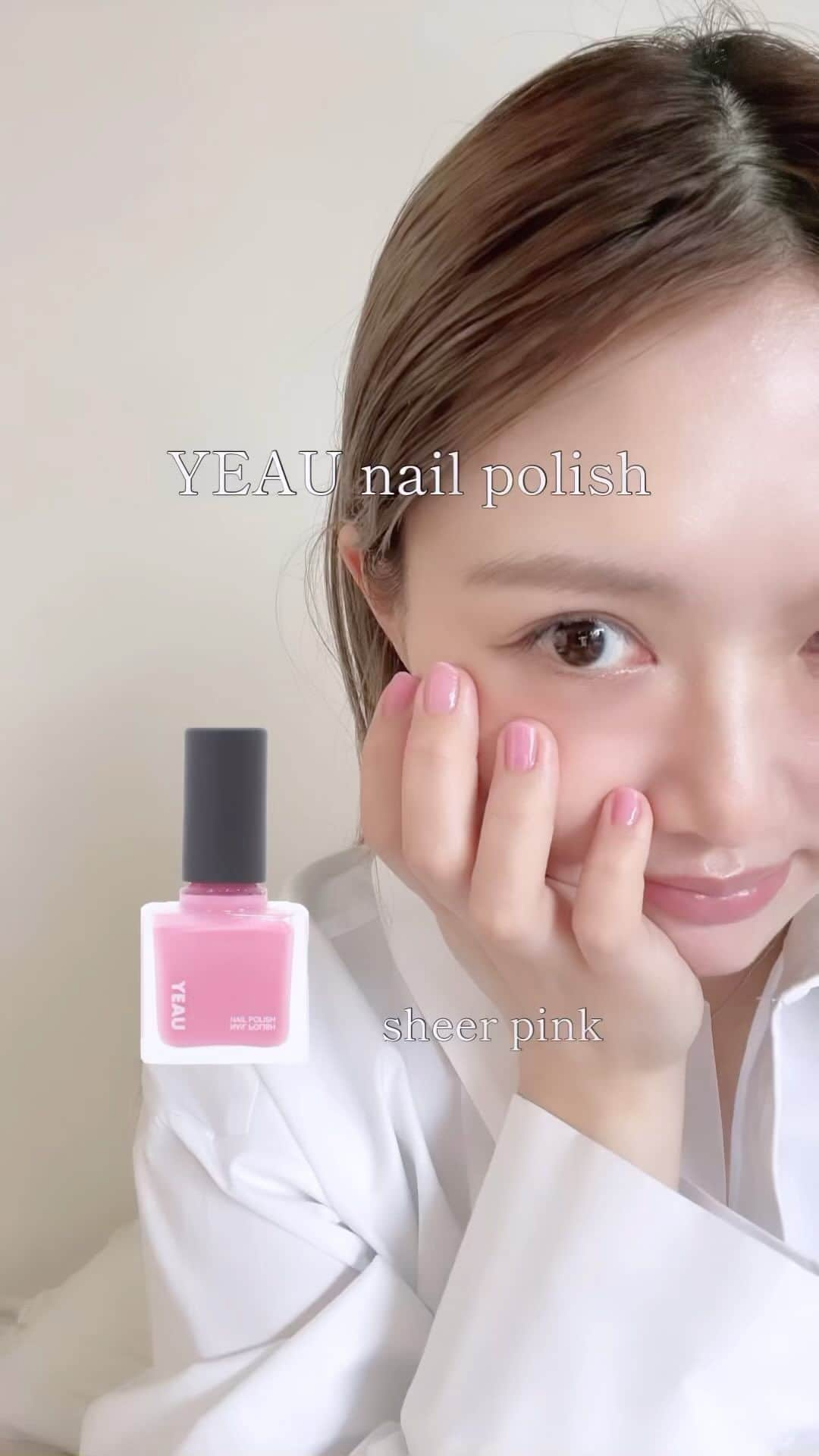 NANA HOSOYAのインスタグラム：「@yeau_official  🆕Nail polish  02:sheer pink 03:sheer black」