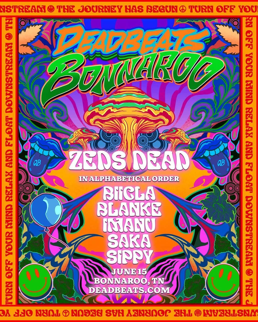 Zeds Deadのインスタグラム：「TAKING OVER BONNAROO WITH THE DEADBEATS FAM LATE NIGHT AT WHERE IN THE WOODS!」