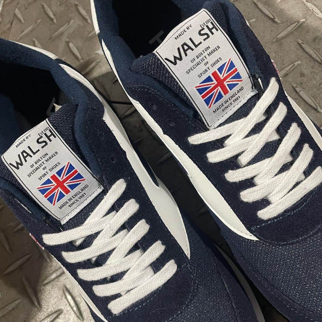 ウォルシュのインスタグラム：「Walsh New Season continues online.   #normanwalsh #britishmade #footwear #trainers #ukmfg #sneakers #footwear #madeinbritain」