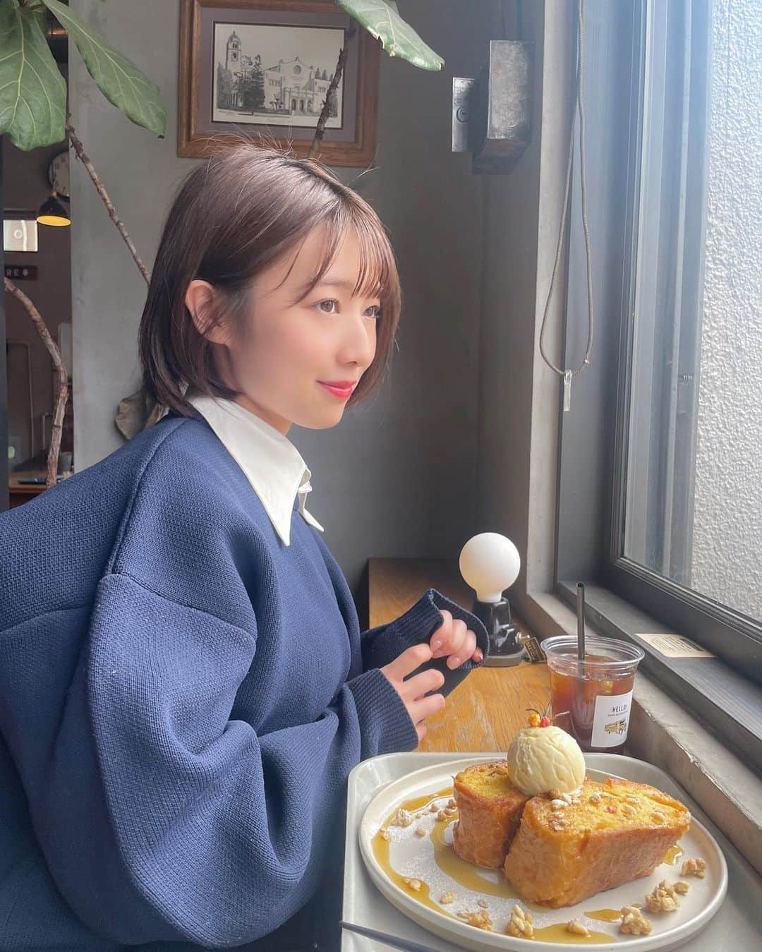 安部若菜さんのインスタグラム写真 - (安部若菜Instagram)「前に京都でパン巡りした時の🍞 ここは4,5軒目くらいだったけど、おいしかった〜🤤  その様子はYouTubeにも載せたのでよかったら見てみてね！  ちなみに皆は何パンが好きですか？🥐  #京都#京都グルメ#京都カフェ#パン#パン屋#フレンチトースト」4月13日 17時58分 - _wakapon_