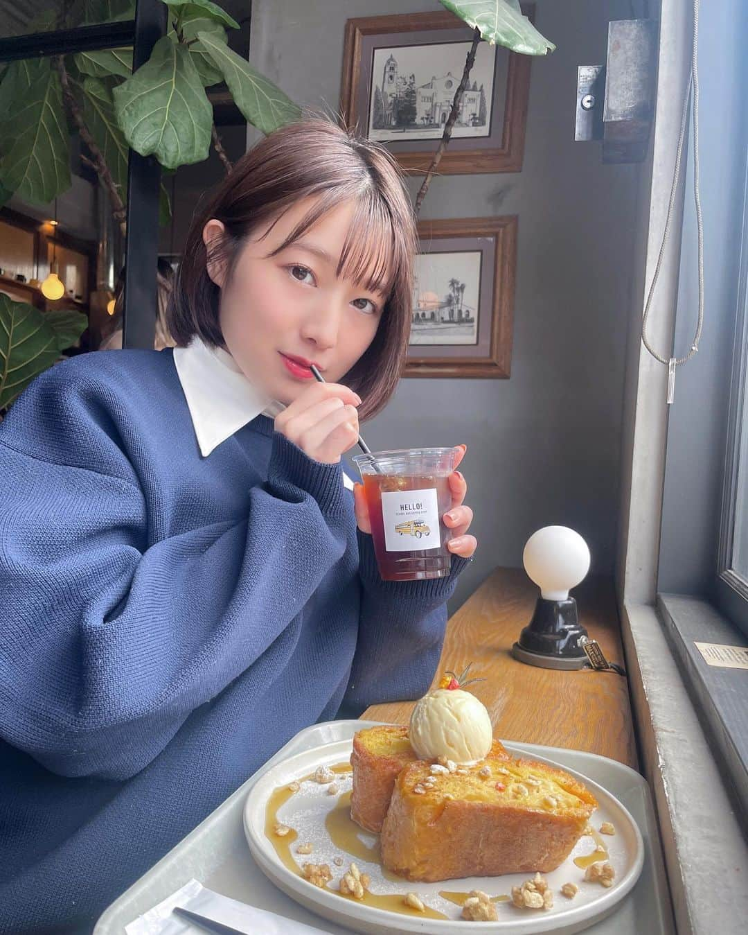 安部若菜さんのインスタグラム写真 - (安部若菜Instagram)「前に京都でパン巡りした時の🍞 ここは4,5軒目くらいだったけど、おいしかった〜🤤  その様子はYouTubeにも載せたのでよかったら見てみてね！  ちなみに皆は何パンが好きですか？🥐  #京都#京都グルメ#京都カフェ#パン#パン屋#フレンチトースト」4月13日 17時58分 - _wakapon_