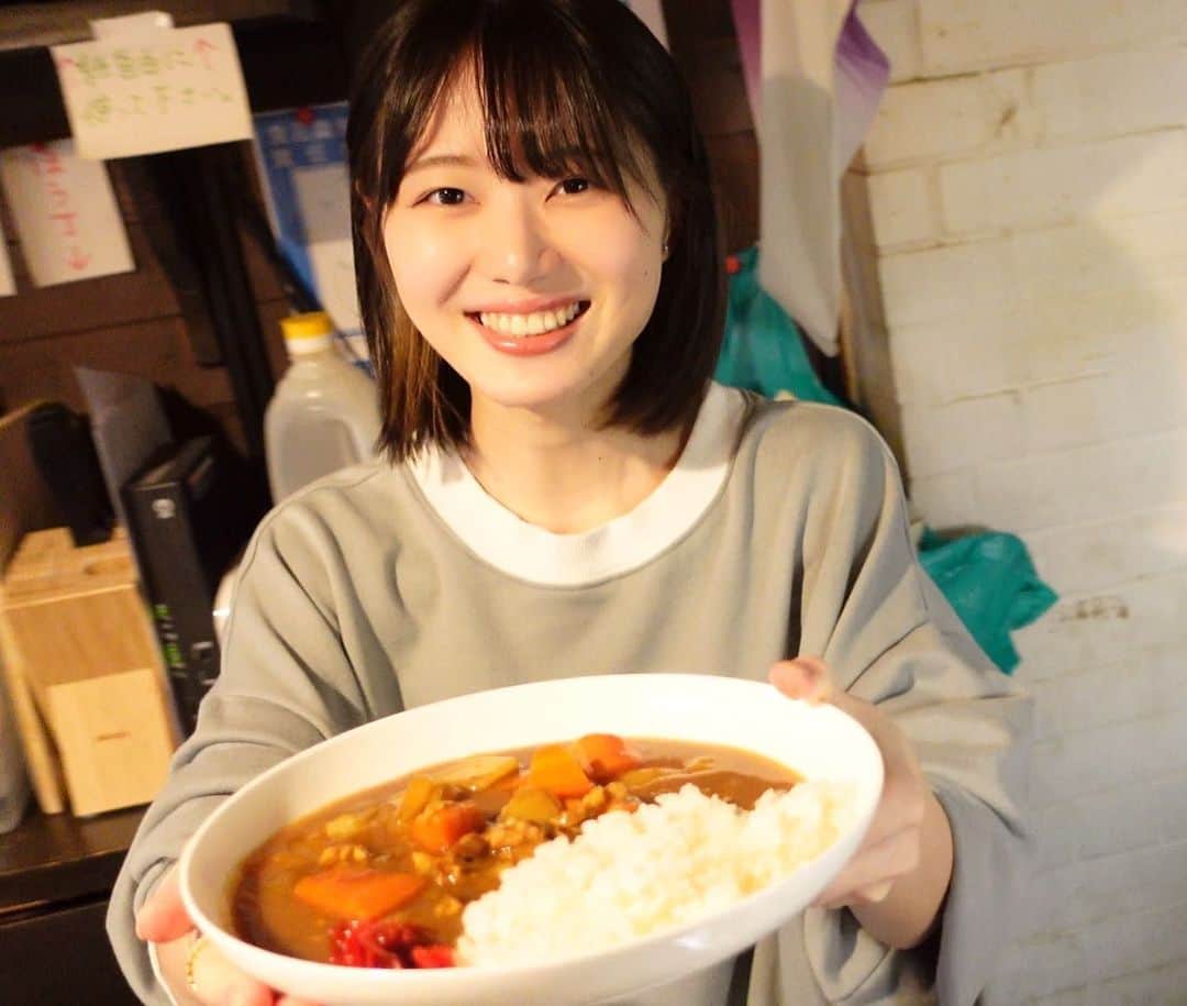 いけちゃんのインスタグラム：「イベントをしたときの。 手作りカレー😂」