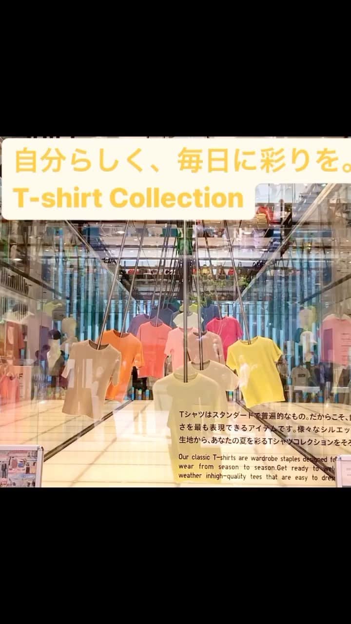 ユニクロ 銀座店のインスタグラム：「【自分らしく、毎日に彩りを。T-shirt Collection】 シンプルだからこそ、拘りたい。素材、シルエット、カラー。今から夏まで、ずっと使える、バリエーション豊富なTシャツを取り揃えてお待ちしております✨   #ユニクロ #ユニクロ銀座 #UNIQLO  #UNIQLOGINZA  #tshirt #カラーtシャツ #tシャツコーデ #カジュアルコーデ  #tシャツ #大人カジュアル #シンプルコーデ #銀座 #ginza」