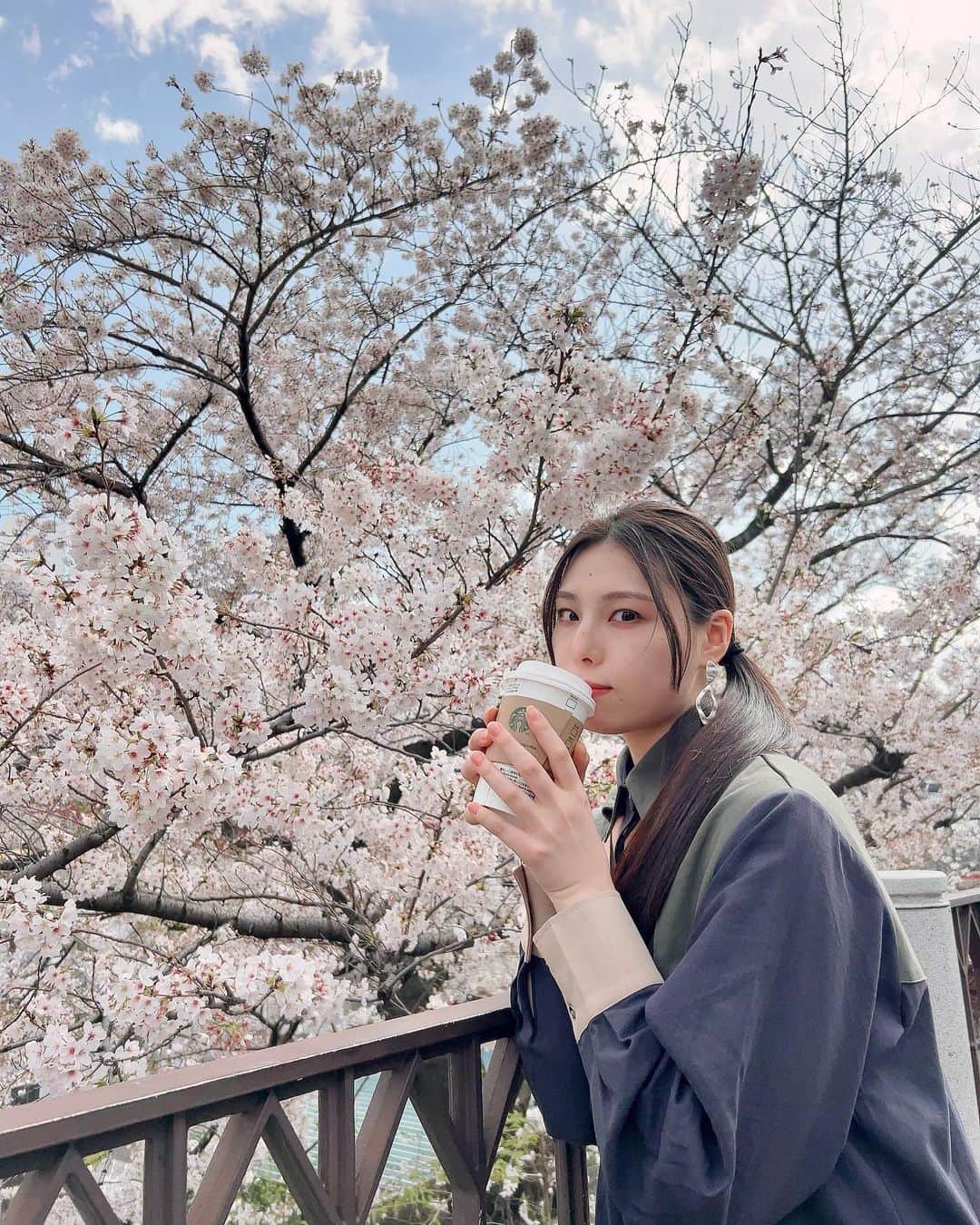 相楽伊織さんのインスタグラム写真 - (相楽伊織Instagram)「まだ桜でも季節外れではないですよね😐 今年が早すぎただけで。  皆さんのGWのご予定は？  #春 #sakura」4月13日 18時04分 - _iorisagara264_