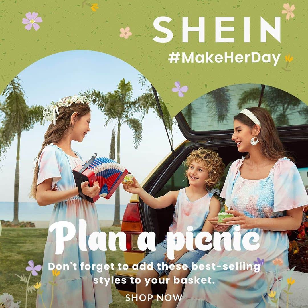 SHEINさんのインスタグラム写真 - (SHEINInstagram)「PICNIC PERFECT  Gather round for good fun, great food & unforgettable style!  FEAST ON THESE>https://shein.shop/vevd0vb  #MakeHerDay」4月14日 0時00分 - sheinofficial