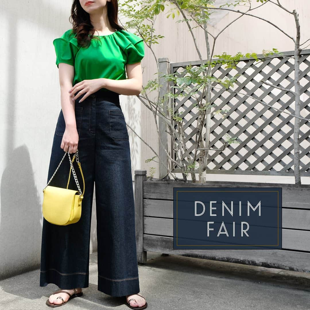 ストロベリーフィールズさんのインスタグラム写真 - (ストロベリーフィールズInstagram)「. 【 DENIM FAIR 】 4.13.thu. - 4.26.wed.  💐DENIM ITEM ALL 10%OFF！  #cutandsew no.#31_36701 ¥12,100  #pants no.#31_15101 ¥17,600  @strawberry_fields_official  #strawberryfields #ストロベリーフィールズ」4月13日 18時28分 - strawberry_fields_official