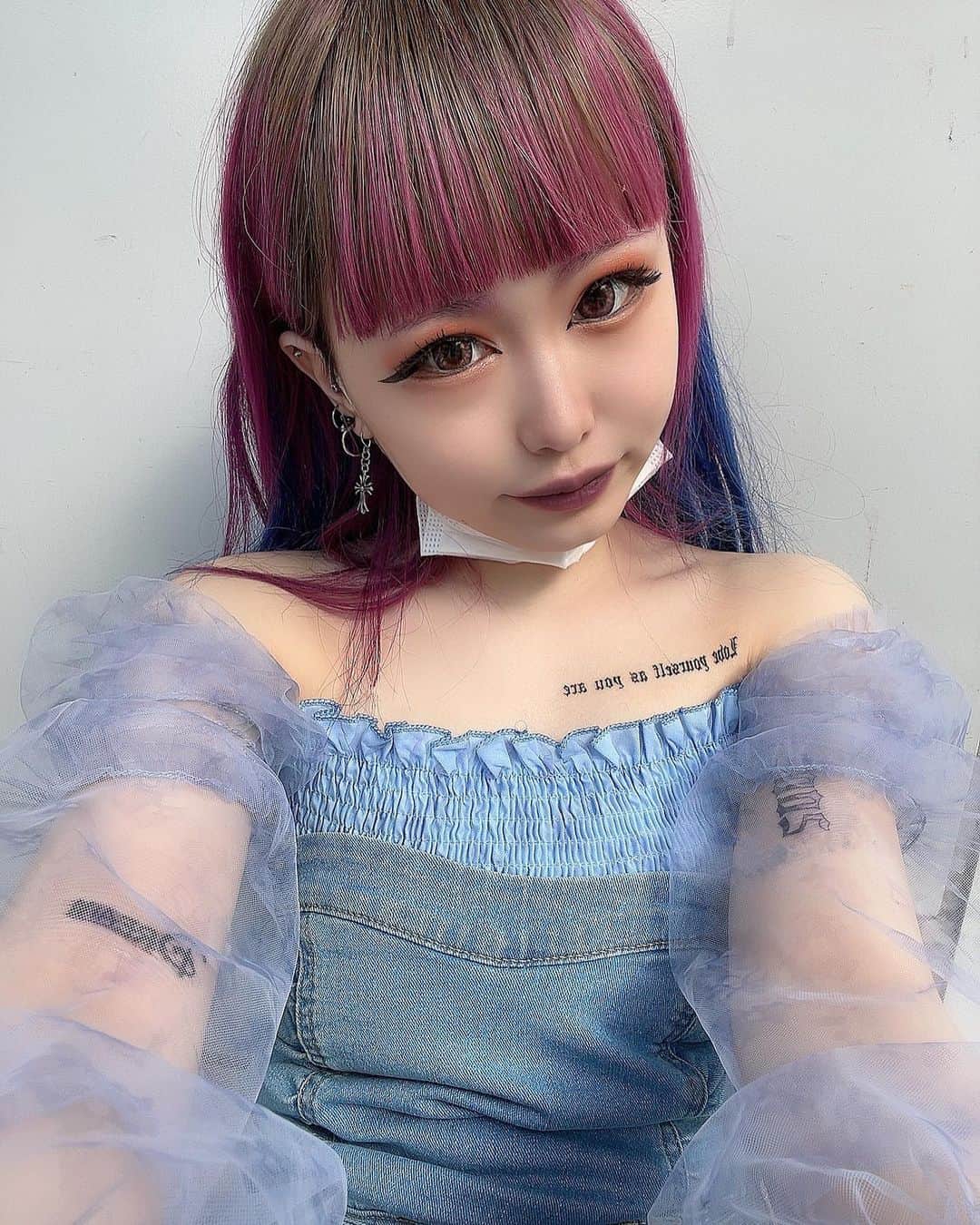 のインスタグラム：「． ちょっと乗り遅れかもだけど、 AIのやつぉ友達がやってくれたから 載せるねっ🌈💋🧡 ･ ･ ･  #ai  #instagram  #instamood」