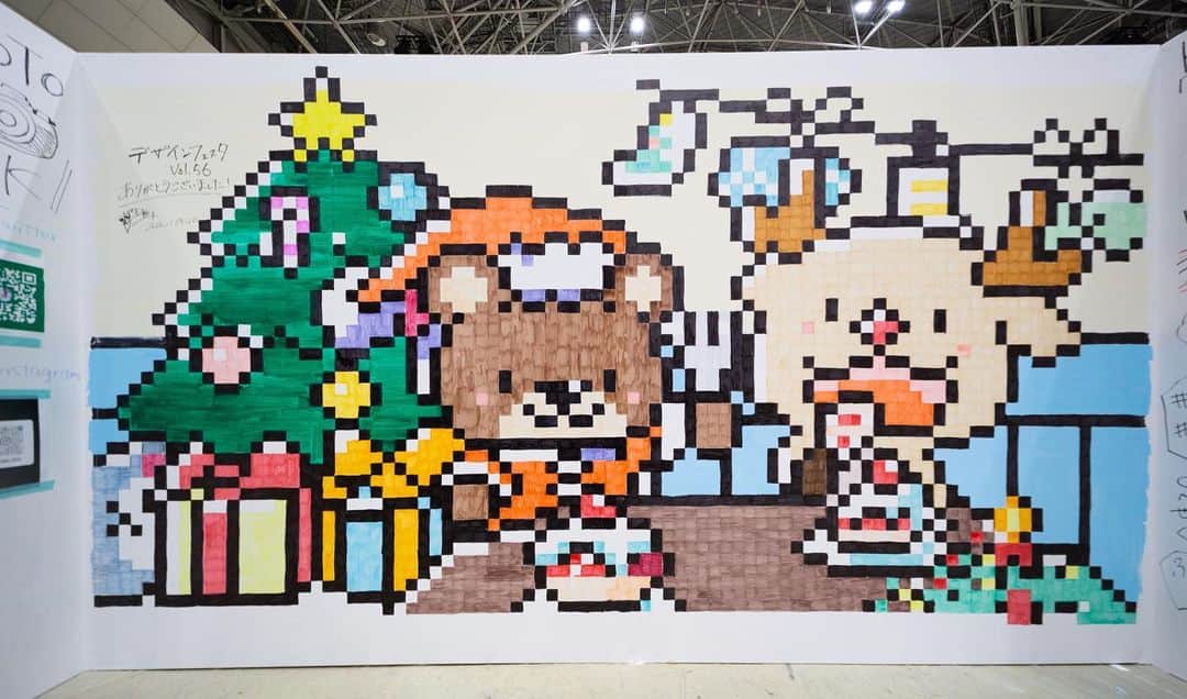 鈴木のぞみさんのインスタグラム写真 - (鈴木のぞみInstagram)「digital← →analog big live paint  next… #designfesta57  Analog Pixel Art Live Painting at Design Festa 56 at Tokyo Big Sight  #pixelart #pixelartist #pixelartwork #pixelarts #pixelartstyle #pixelartdraw #pixelartdrawing #art #artist #artwork #japan #Tokyo #retro #cute #kawaii #anime #liveperformance  #livepainting #livepainter #livepaint  #analogillustration #japanesegirl  #ドット絵 #アナログイラスト #ライブペイント #ピクセルアート #ハコガタ #鈴木のぞみ #デザフェス56」4月13日 19時40分 - nozomin65