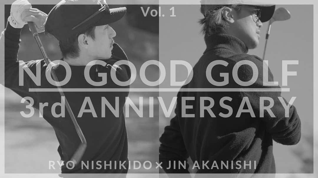 N/A（錦戸亮と赤西仁）のインスタグラム：「⁡ YouTube Channel ⁡ 『 NO GOOD GOLF - Vol.1 』 ⁡ @ryonishikido_official @jinstagram_official #RYONISHIKIDO #JINAKANISHI #錦戸亮 #赤西仁 #NOGOODTV」