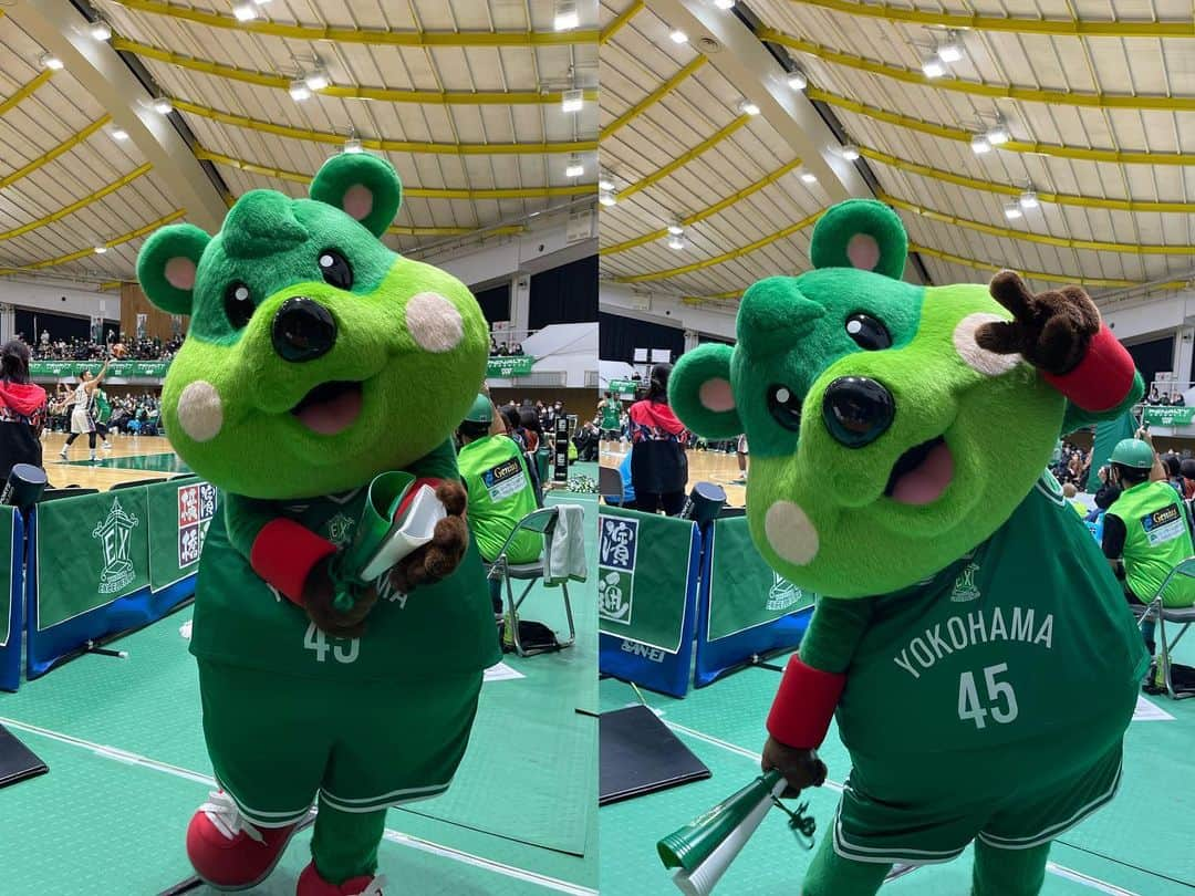 関根ささらさんのインスタグラム写真 - (関根ささらInstagram)「#時差投稿 🏀⏰ 2月の #小豆沢体育館 開催の #横浜エクセレンス vs #東京ユナイテッドBC の試合に行ってきました⛹️‍♂️🔥  初の #横浜EX ホームゲーム！ B1バイウィークのタイミングにぴったりだったこともあり(?)平日のナイトゲームで雨なのにチケットは完売！！💚  見事横浜EXが勝利してCS進出を決めました🔥✨  #BMYHERO で信州在籍時代に取り上げたこともある西山選手をはじめ、B1から移籍してきた選手も多く見応えのある試合⛹️‍♂️🔥  今週末からB3は #プレーオフ がスタート❗️  今年は上位2チームがB2に自動昇格なので楽しみですね🥹🥹🔥 . . . . 最後の方の写真、横浜EXのマスコット「ピック」と「ロール」の写真沢山あります💚ピックが記者席に沢山かまいに来てくれた🥹🫶🏻💚 . . . . #B3リーグ #B3league #バスケ観戦 #試合観戦 #スポーツ観戦 #bリーグ観戦 #bリーグマスコット」4月13日 20時44分 - sasarasekine