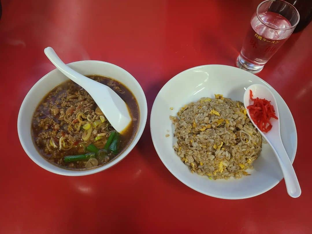 三澄さえさんのインスタグラム写真 - (三澄さえInstagram)「行きました。  台湾ラーメンと炒飯。 辛いけど旨いけど辛いけど旨い！おいしすぎたね。  #名古屋#味仙」4月13日 20時44分 - sae17127