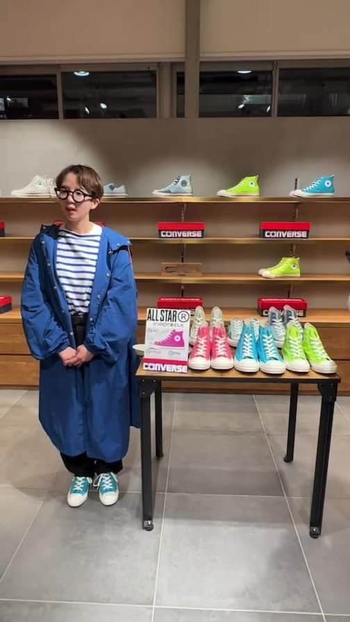 FUDGEのインスタグラム：「＼視聴者プレゼントあり／ CONVERSE × kinoko コラボインスタLIVEを配信しました🎥 コンバースの新作を使用したコーデをご紹介！  #converse #コンバース #コンバースコーデ」