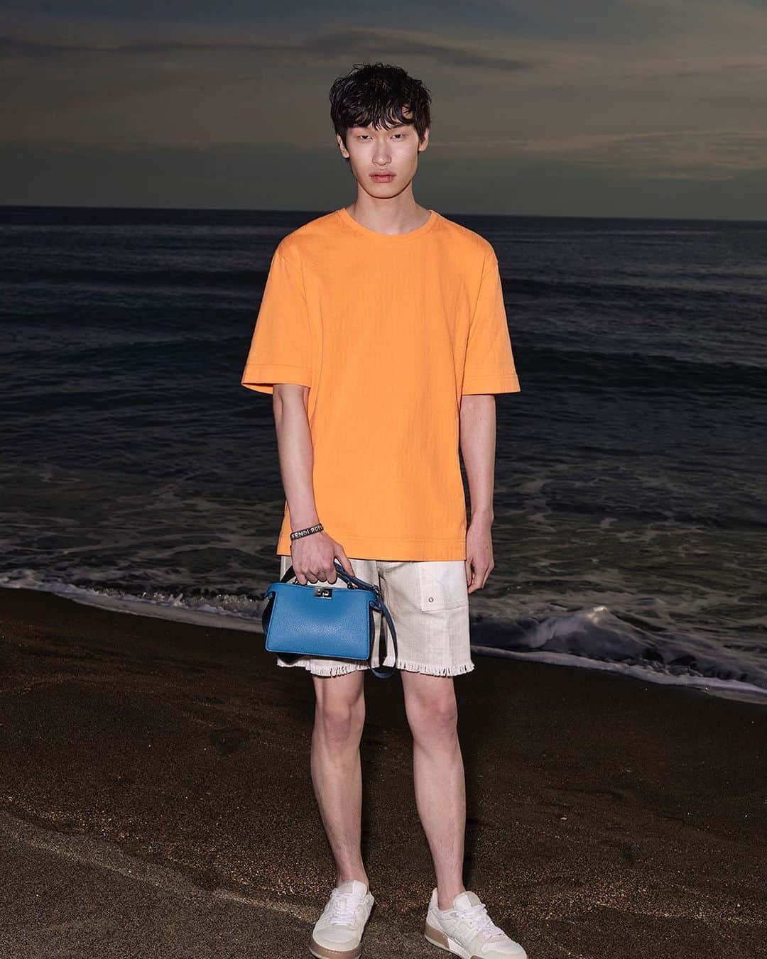 のインスタグラム：「Fendi tradition meets innovation in the #FendiPeekaboo XCross, a compact reinterpretation of the iconic silhouette introduced in #FendiSS23.  Artistic Director of Accessories and Menswear: @silviaventurinifendi  Artistic Director of Jewelry: @delfinadelettrez   Photography: @brunostaub  Styling: @ganio Makeup: @samiamohsein Hair: @ramoneyluv  Casting: @piergiorgio  Model: Jeong June」