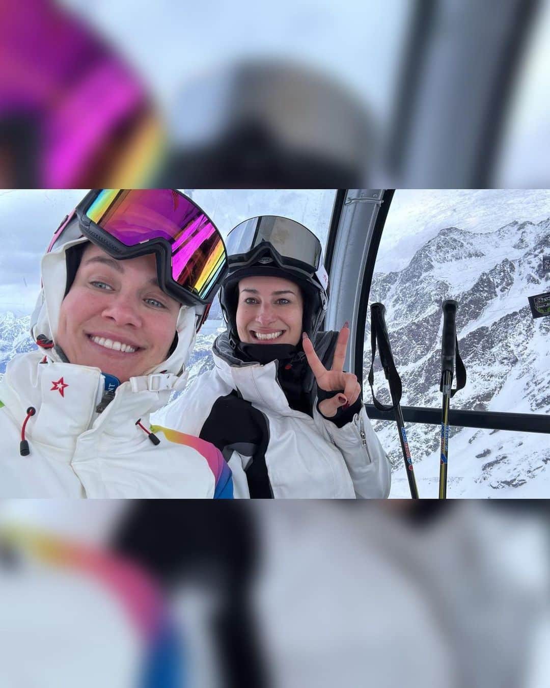 NERVOさんのインスタグラム写真 - (NERVOInstagram)「🇦🇹SÖLDEN Day 1 & 2 ✅✅❄️⛷️🗻😋🤤✨✨ family ski day off, feasting + private party at a restaurant 3000 m above sea level (what?!?! 🤯) - snow heaven on Earth INDEED. @electricmountainfestival festivities continue TONIGHT‼️👀👀 see you on the mainstage peeps 🎉🎉🎉 #solden #austria #skiing #skiresort #NERVOfamontour」4月13日 21時19分 - nervomusic