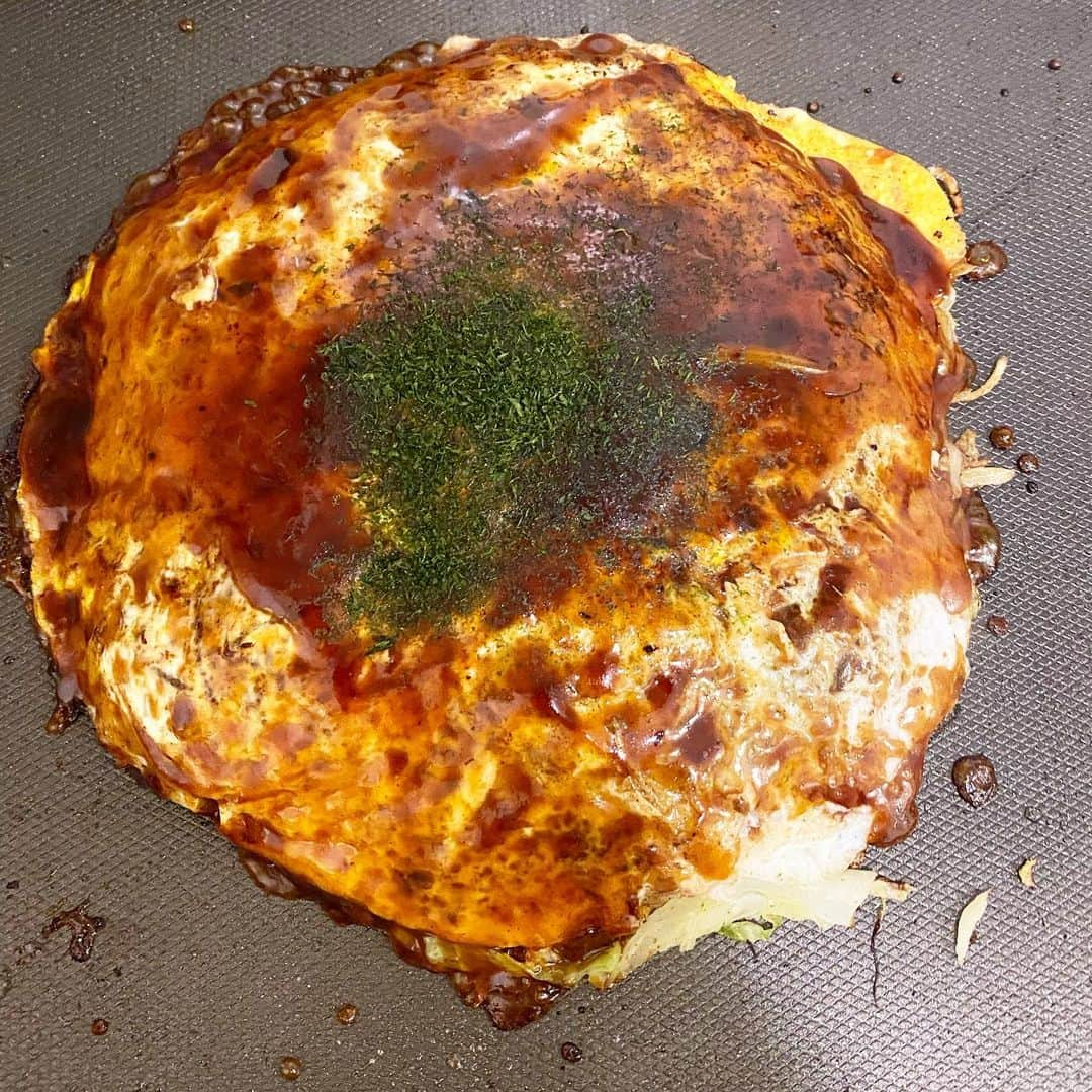 早乙女零のインスタグラム：「お好み焼き修行は一生続くライフワーク」