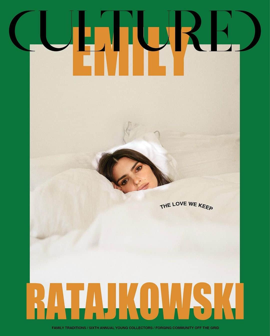 エミリー・ラタコウスキーのインスタグラム：「Thank you @cultured_mag for this beautiful story + cover. Read the conversation with my dad, John Ratajkowski, about family, art and parenting.」