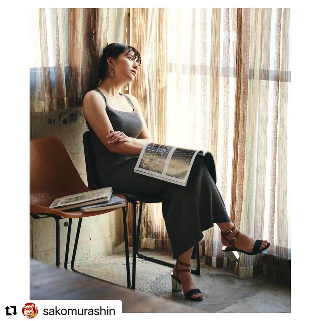 旭桃果のインスタグラム：「#Repost @sakomurashin with @use.repost ・・・ Momoka Asahi @momokasahi   HM @nnm._.hairmake」