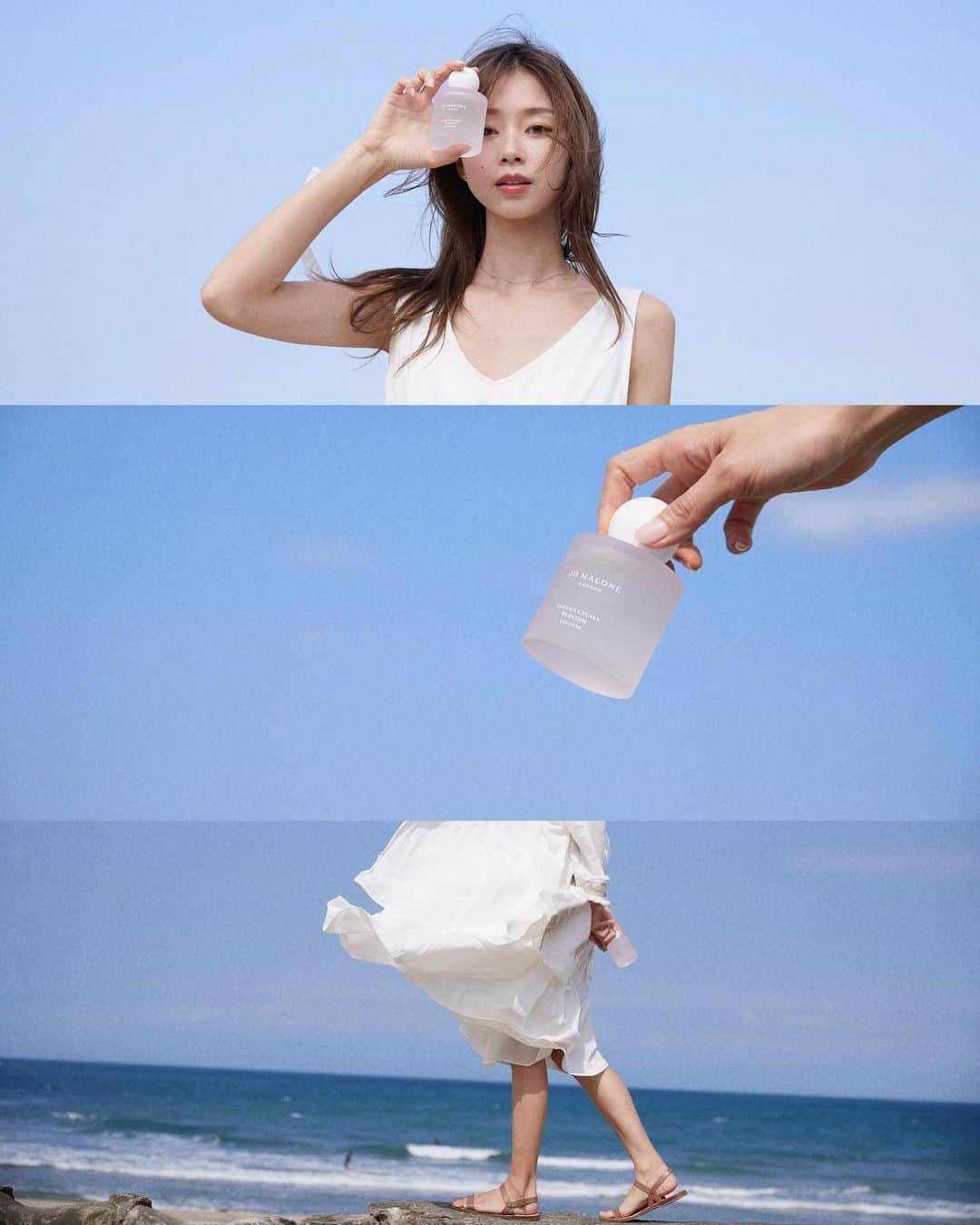 吳斐莉のインスタグラム：「就算沒去日本，也有沐浴在櫻花樹下的感覺🥹🌸  不知道為什麼這次 @jomalonelondon 櫻花限定版香水 總是讓我回想起青春的回憶 像是電影花與愛麗絲裡 那個青澀的當初 佛手柑與小荳蔻再加一點酸酸的柑橘 就像是初戀的味道 酸酸甜甜澀澀的～ 還不懂什麼是愛、如何表達的時候 讓人不斷的回味著  因為生活裡的一點小煩惱而喜怒哀樂 面對喜歡的人不知所措 櫻花糅合玫瑰、含羞草 純淨又浪漫的花香氣 隨著心都在春天萌芽綻放 白麝香與黃花梨木 讓整體味道添增了點沈穩的感覺 溫柔而內斂 長大後，我們的青春永遠活著  粉紅霧面圓弧的限定包裝 讓人看到就一見鐘情 這香氣跟我很喜歡的地中海苦橙 有著類似的感覺 所以也可以自己搭配糅香 這一直是Jo Malone London的特色😍😍  這次還有推出限量櫻花髮香噴霧喔～ 除了會香香的之外 裡頭還有含摩洛哥堅果油 用起來很清爽但又可以微滋潤頭髮 持香效果也很好 小小一瓶方便攜帶在身上 下班約會前趕緊補噴一下   當然這次也有推出限定包裝 跟櫻花一樣的粉嫩禮盒超適合送禮🎁 購買櫻花香氛系列滿額贈 還可以得到限量束口袋💕 不管是要送另一半、送姐妹、送媽媽 大家都可以一起粉嫩這個春天🥰  #BrilliantBlossoms #JoMaloneLondon #JoMaloneLondonTW」