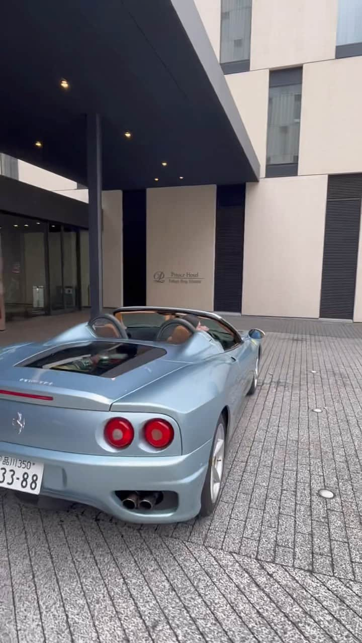 遊海 Yuumiのインスタグラム：「Driving a Ferrari to afternoon tea at the luxurious Tokyo Bay Shiomi Prince Hotel. @tokyobayshiomi_princehotel  #ExoticRides #LuxuryLifestyle #FerrariAdventures #PrinceHotelTeaTime #afternoonteatokyo #tokyo #visitokyo #tokyobayshiomiprincehotel #shiomiprincehotel #東京ベイ潮見プリンスホテル #アフタヌーンティー #抹茶　#アフタヌーンティー東京 #ferrarispider」