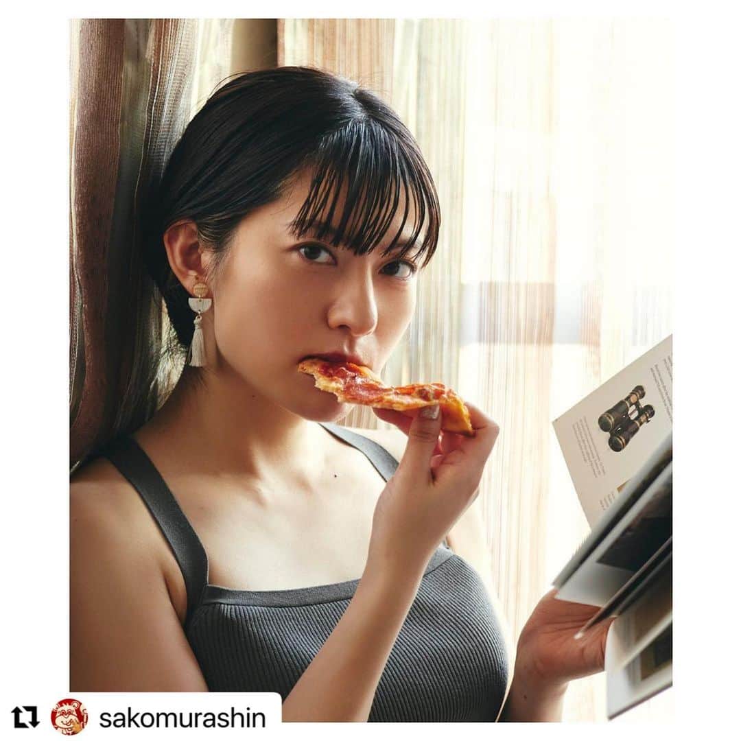 旭桃果のインスタグラム：「#Repost @sakomurashin with @use.repost ・・・ Momoka Asahi @momokasahi   HM @nnm._.hairmake」