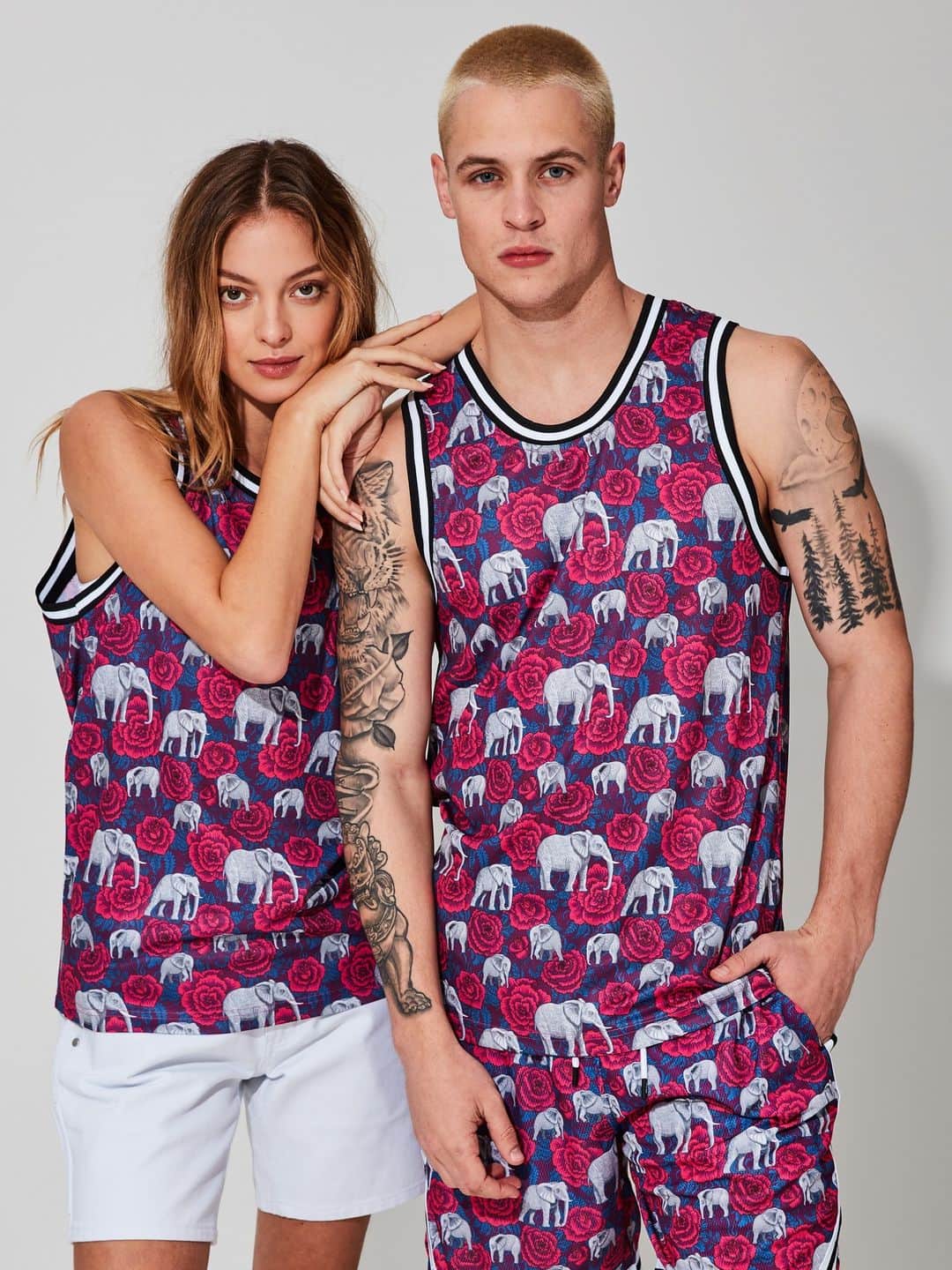 ウィーエスシーのインスタグラム：「Stay wild and stylish with our new basketball tank featuring a playful elephant surrounded by blooming flowers - perfect for a game or a casual day out with friends 🌸🐘  Spring/Summer 2023 is available now worldwide at WeSC.com 🌐 • • • • • • #wesc #wesc1999 #wearethesuperlativeconspiracy #streetwear #hypebeast #hypebeaststyle #highsnobietystyle #highsnobiety #ss23 #springsummer2023 #BasketballTank #flamingos」