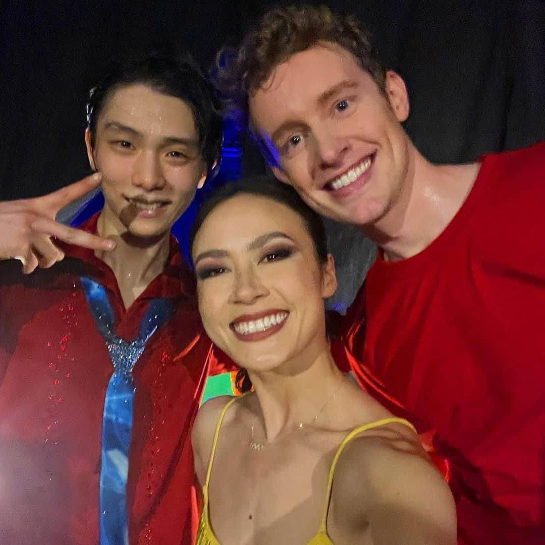 羽生結弦のインスタグラム：「はーん羽生さんとても楽しそう🥹 みんな仲良しで良いな🥹❤️ SOI2023お疲れさまでした🌟 #羽生結弦 #yuzuruhanyu #figureskating #figureskater」