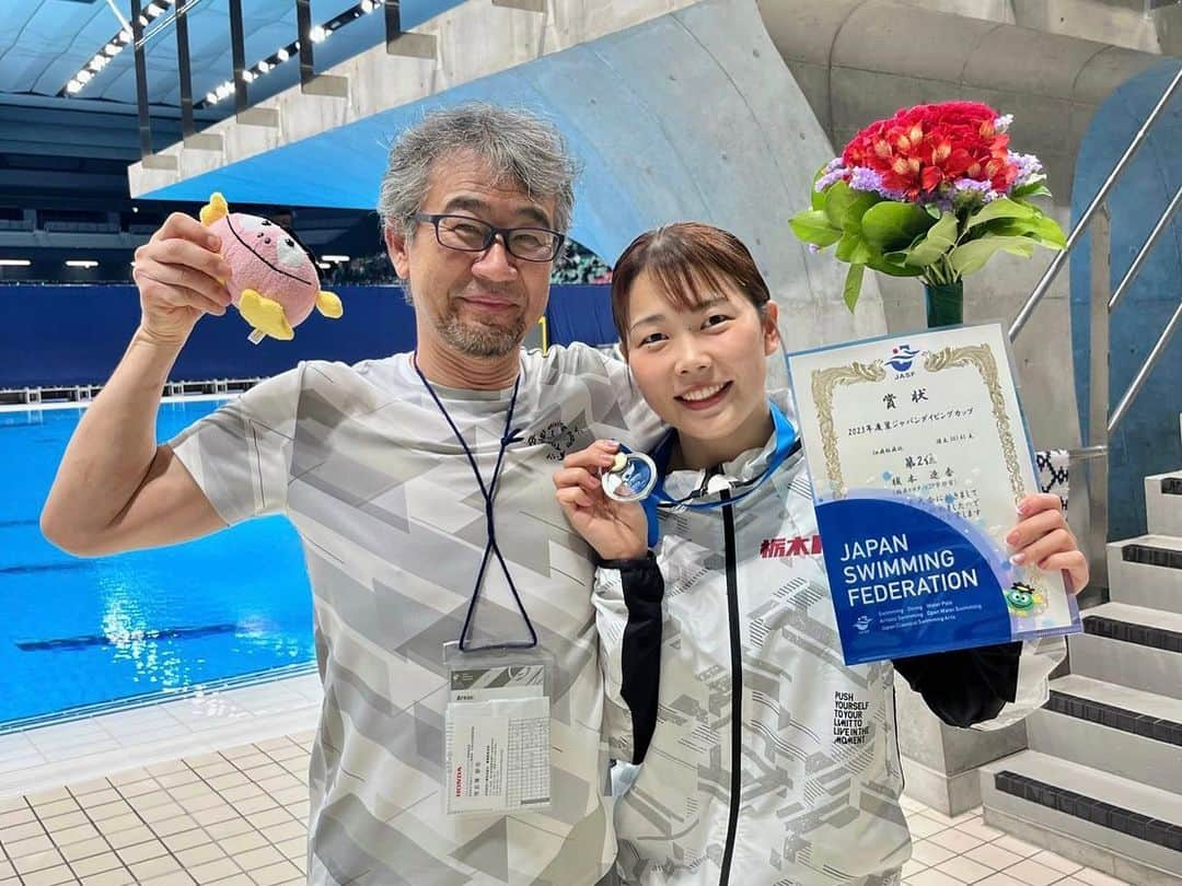 榎本遼香のインスタグラム：「- 翼ジャパンダイビングカップ🥈  予選・決勝でどちらも300点越え✅一旦、よしっ！！  栃木から応援に来てくださった栃木トヨタの皆様、たくさんの温かいご声援ありがとうございました💐🤍  @tochigi_toyota  @minaterrace_tochigi  #栃木トヨタ @team_liprond」