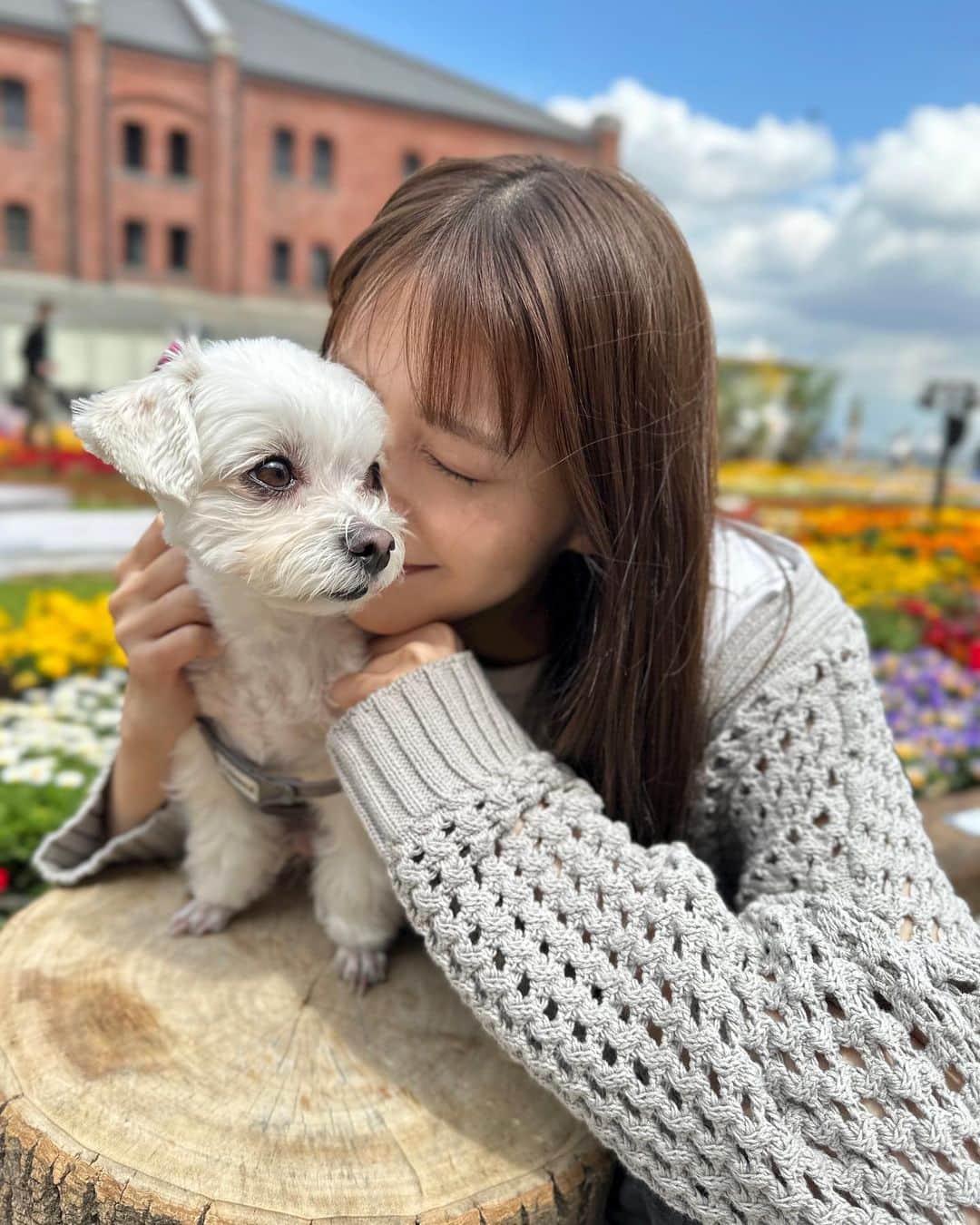 鈴木ゆうかのインスタグラム：「. LIFE STYLE with DOG ぺろちゃんと初ランウェイ 寒い中会場までお越しいただき ありがとうございました ゆっくり休んであたたまってね🛁  #LIFESTYLEwithDOG #LWDwithDOG #shein」