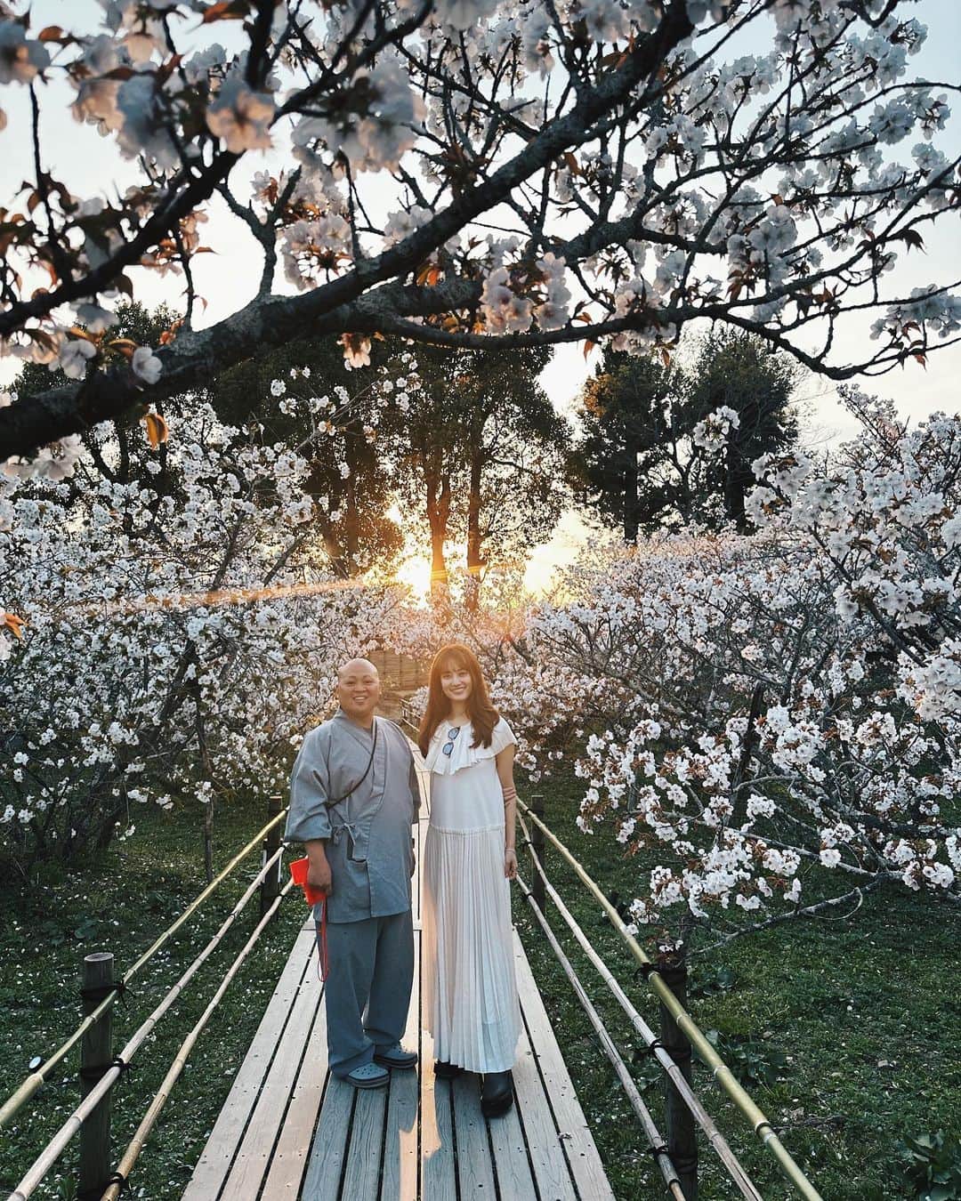 谷まりあさんのインスタグラム写真 - (谷まりあInstagram)「今回の京都散歩も素敵な時間になりました☺️ 桜を見に行くことと京都に行ったら毎回する座禅が今回の京都旅の目標でした🇯🇵自分の心に集中する時間を毎度教えてもらえて感謝です✨🌿 自然をゆっくり堪能できた気がして心がスッキリです🌿家族やお友達、もちろんマネージャーさんにも送りましたが、皆さんにも綺麗な桜を🌸🌸  久しぶりの京都になりましたが、お店の方やお寺でお話しを聞く中で新しい発見がいくつもあって、旅行は大切な時間だと再確認しました✨旅行するたびに視野が広がる気もします！  旅はこの先もずっとできる良い趣味ですね！！ 時間作ろうっ！はい！！！  また明日から1週間始まりますね！ゆっくり休んでください😴  仁和寺御室桜🌸、 座禅は建仁寺　両足院　にお邪魔しました。 よしえちゃん大ちゃんありがとう✨」4月9日 22時14分 - mariaaaa728