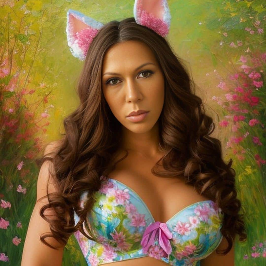 のインスタグラム：「Hopping into the Easter spirit! 🌺 ⁠ Can I be your Easter bunny?⁠ Happy Easter! 🐰⁠ ⁠ ⁠ ⁠#easter #happyeaster #easterbunny #spring #eastereggs #easterdecor #bunny #eastersunday #instagood #easterbasket #easteregg #photography #cute #rachelstarr」