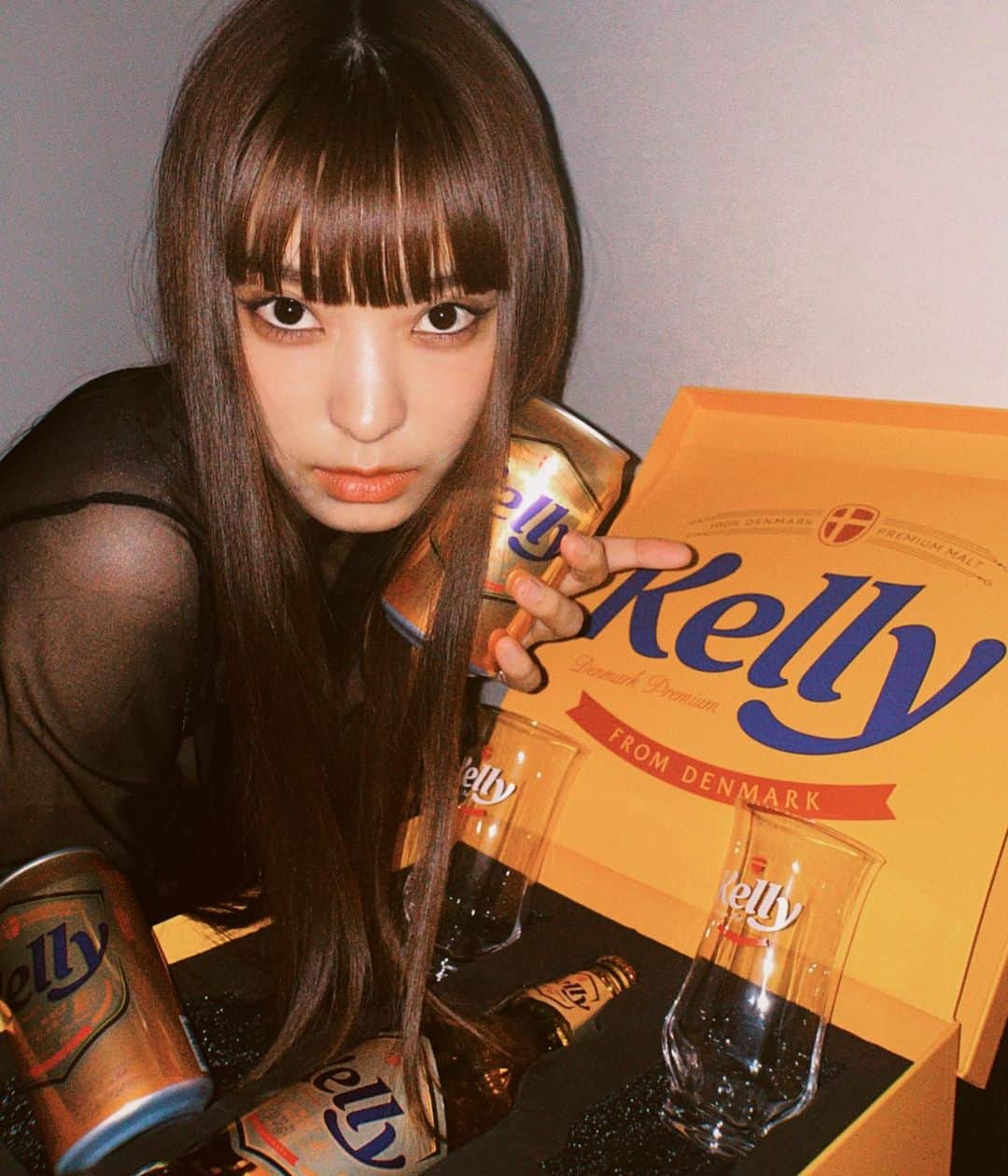 ボラさんのインスタグラム写真 - (ボラInstagram)「부드러운 Kelly night🍺✨ . #광고 #켈리 #라거의반전  @official.kelly.kr」4月9日 22時46分 - borabora_sugar