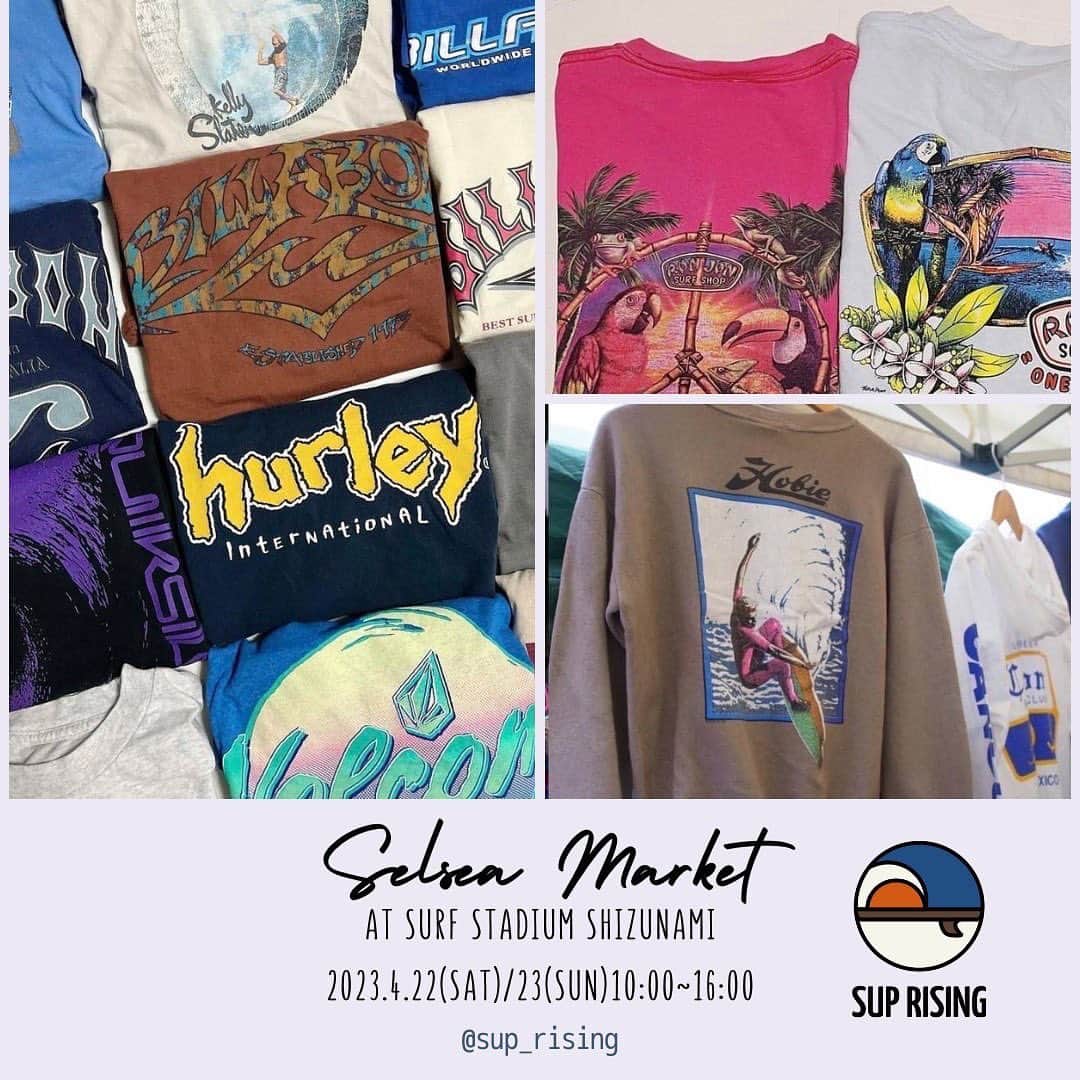 TOKYO SELSEA PROJECTのインスタグラム：「4/22(sat)4/23(sun) #SELSEAMARKET 開催致します！🐚 出店者様のご紹介をさせて頂きますので ぜひチェックして 静波パラサーフィンフェスタへご来場ください😌 ※1日のみの出店者様もいらっしゃいます。出店情報をご確認の上、お間違いのないようご来場ください。  🔹shop information🔹 4/22(sat),4/23(sun) 2days 【sup rising】 @sup_rising   sup risingは海を背景に持つサーフブランドや海で着たくなる古着をコンセプトにセレクトしている古着屋です。 今回は特別に…！お買い上げ10000円以上のお客様にsup risingオリジナルエコバッグをプレゼント！✨ ぜひご覧ください😊  🔹event information🔹 パラサーフィンフェスタ 2023.4.22(sat)〜4.24(mon) 静波サーフスタジアム @perfectswell.shizunami  静岡県牧之原市静波2220 9:00〜17:00 入場無料！ パラサーフィン大会あり！パラサーフィン体験会あり！エキシビションあり！LIVEあり！マーケットあり！の楽しい1日となっています🥰  🔹market information🔹 SELSEA  MARKET @selsea.jp  2023.4/22(sat) 4/23(sun) 静波サーフスタジアム 併設駐車場にて 10:00〜16:00 入場無料！ 元気が出る素敵なアイテムを販売するクリエイターさんに多数出店頂きます！ ぜひご覧ください♥︎  #SELSEAMARKET #SELSEA #セルシー #ライフスタイルメディア #海好きフリマ #セルシーマーケット」