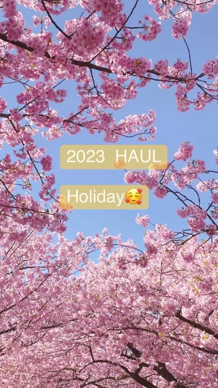 近野成美のインスタグラム：「2023 HAUL🌸 お出かけVIog🚗🚅😊 #伊豆#河津桜#東京#カフェ#桜#春#봄#初リール」