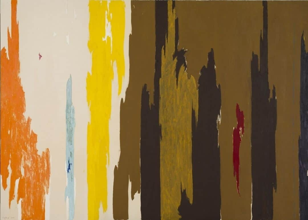 ウォントのインスタグラム：「Clyfford Still, "PH-42", 1954」