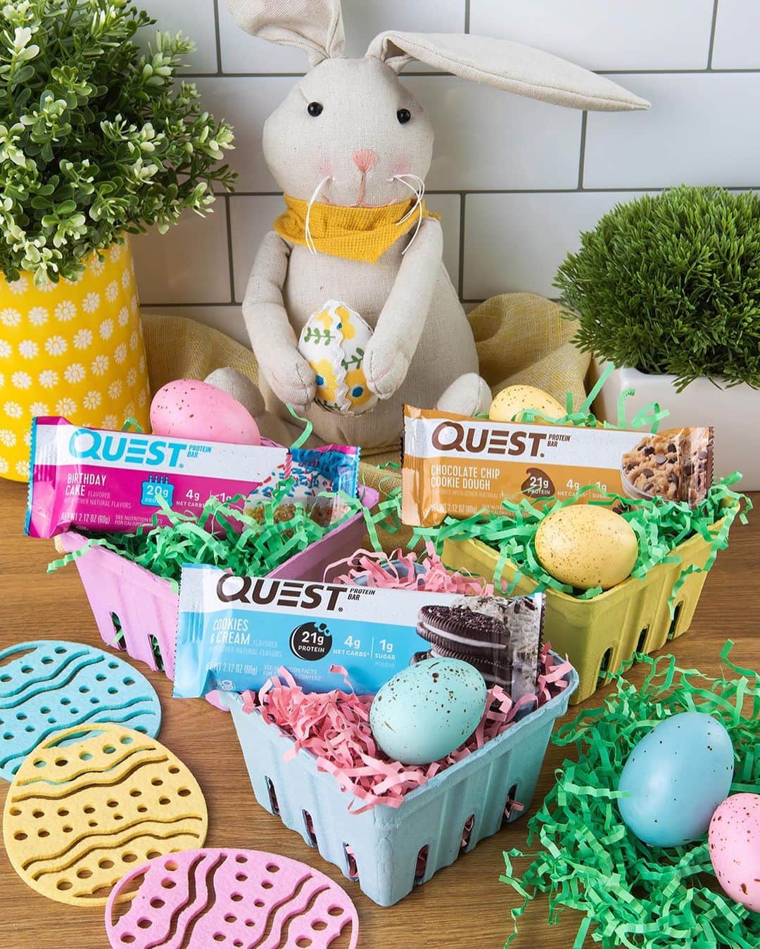 questnutritionさんのインスタグラム写真 - (questnutritionInstagram)「Happy #Easter! 🐣 Who wants an #EasterBasket like this one? 🐰🧺」4月10日 1時41分 - questnutrition