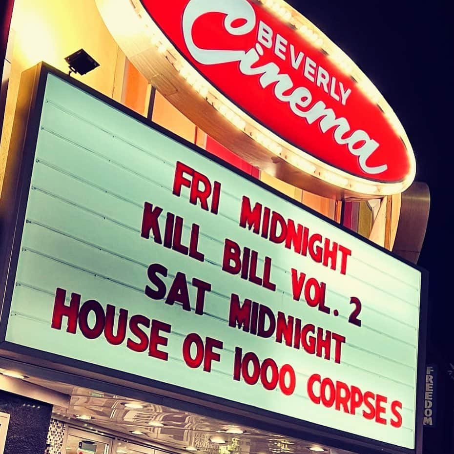 ロブ・ゾンビさんのインスタグラム写真 - (ロブ・ゾンビInstagram)「Anyone catch last night’s midnight screening of HOUSE OF 1000 CORPSES at @newbeverly ? #robzombie #houseof1000corpses #sherimoonzombie」4月10日 2時02分 - robzombieofficial