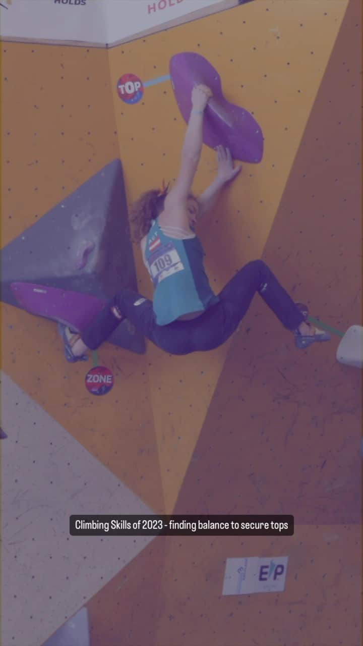 ウド・ノイマンのインスタグラム：「Climbing Skills of 2023 - finding balance to secure tops, exhibit A from the excellent Boulder-Eurocup in Chambéry yesterday, stay tuned for more exhibits  #climbingcoacheseye #climbingperformancecoaching #climbingtechniqueofthe21stcentury #bouldering #bouldercompetition」