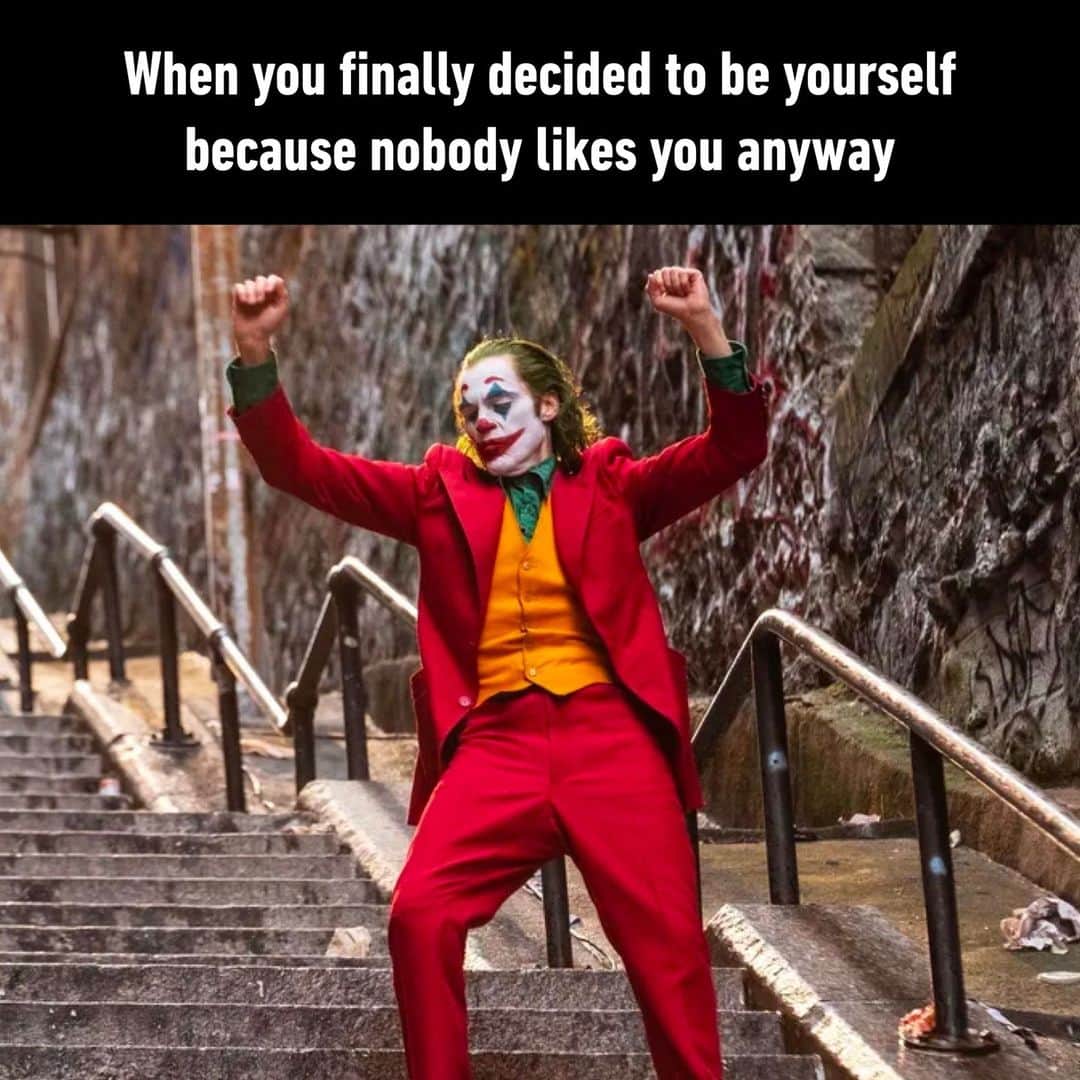 9GAGさんのインスタグラム写真 - (9GAGInstagram)「when you no longer care about what other people think of you, you'll be free - #beyourself #free #opinion #joker #memes #9gag」4月10日 7時00分 - 9gag