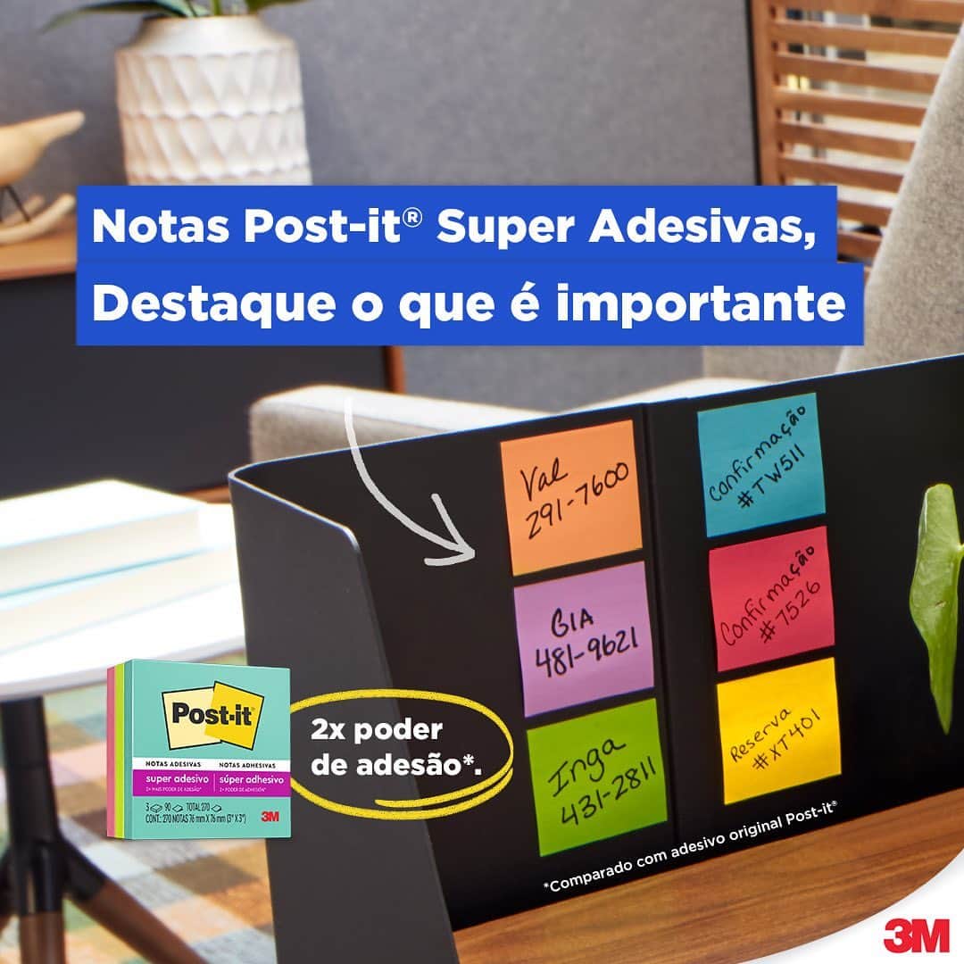 Post-it Brasilさんのインスタグラム写真 - (Post-it BrasilInstagram)「Em casa ou no escritório, dê asas à sua criatividade com dois itens básicos: Fitas Adesivas Scotch® e Notas Post-it® Super Adesivos, para organizar, reparar e criar à sua maneira.   #FeitoPorMim #FitaMágica #NotasSuperAdesivas #LiberteSuasIdeias」4月10日 22時07分 - postitbrasil